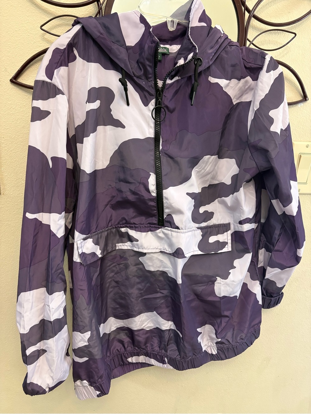wild fable Purple Camo Zip-Front Anorak